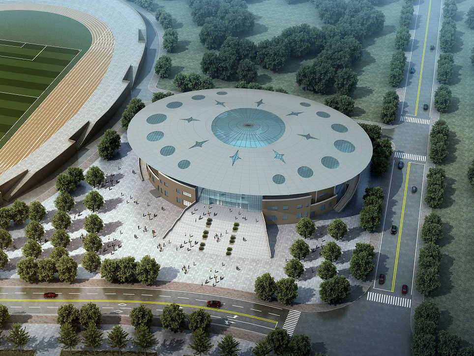 全州县城北新区体育中心篮球馆屋面工程